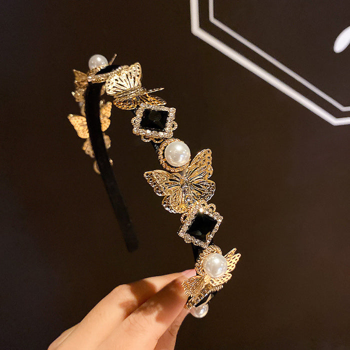 Wholesale Baroque Vintage Rhinestone Headband JDC-HD-BY018