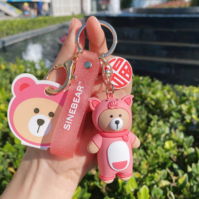 Wholesale Keychains For Backpacks New Genuine Authorized Sydney Bear Cartoon Keychain JDC-KC-MSi016