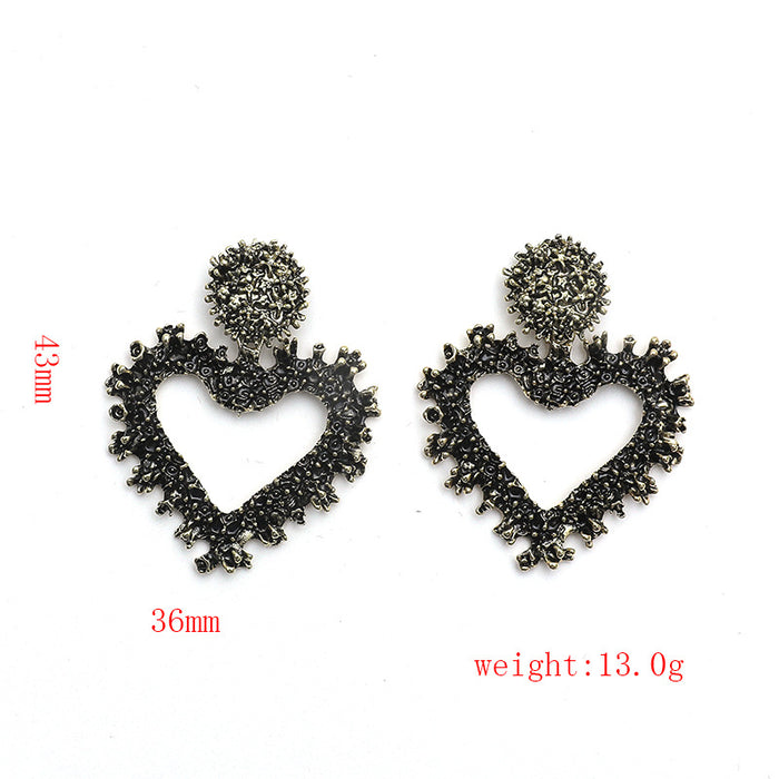 Jewelry WholesaleWholesale vintage cutout geometry love flower carved earrings JDC-ES-KaiQ001 Earrings 凯庆 %variant_option1% %variant_option2% %variant_option3%  Factory Price JoyasDeChina Joyas De China