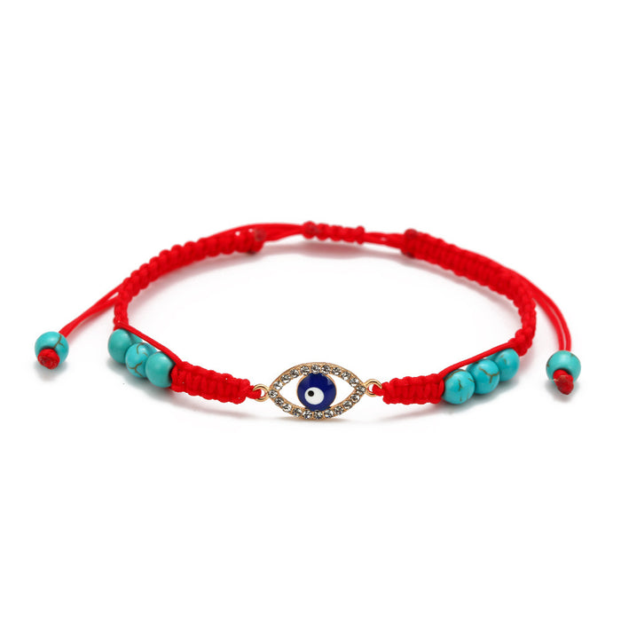 Wholesale Bracelet Braided Turkish Blue Eyes Red String Bracelet MOQ≥2 JDC-BT-BaiDing008