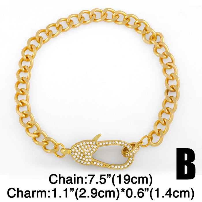 Wholesale Bracelet Frigid Breeze Minimalist Simple Chain JDC-BT-AS145