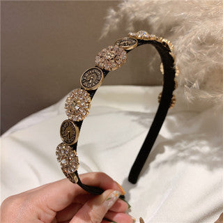 Wholesale Baroque Vintage Rhinestone Headband JDC-HD-BY018