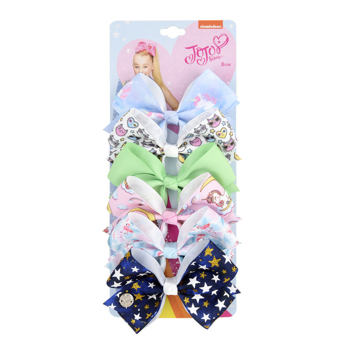 Jewelry WholesaleWholesale rainbow color children's bow hairpin set JDC-HC-Xiane008 Hair Clips 仙儿 %variant_option1% %variant_option2% %variant_option3%  Factory Price JoyasDeChina Joyas De China