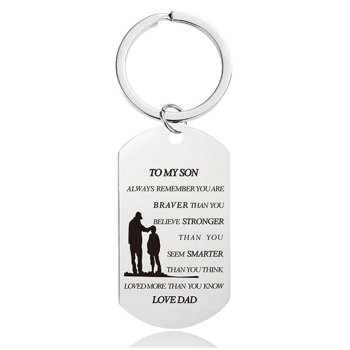 Jewelry WholesaleWholesale Father's Day Metal Keychain JDC-KC-GangGu023 Keychains 钢古 %variant_option1% %variant_option2% %variant_option3%  Factory Price JoyasDeChina Joyas De China