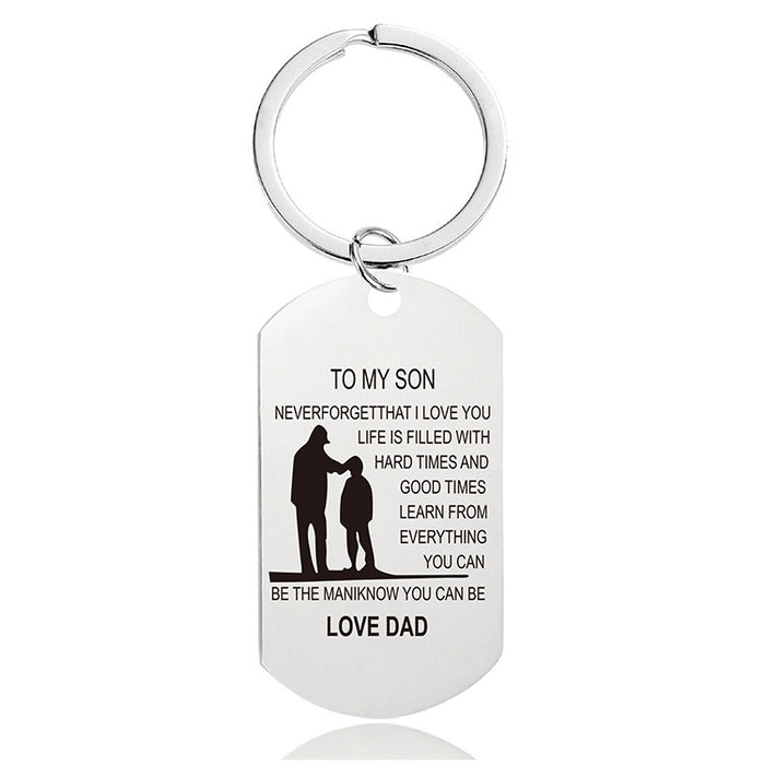 Jewelry WholesaleWholesale Father's Day Metal Keychain JDC-KC-GangGu023 Keychains 钢古 %variant_option1% %variant_option2% %variant_option3%  Factory Price JoyasDeChina Joyas De China