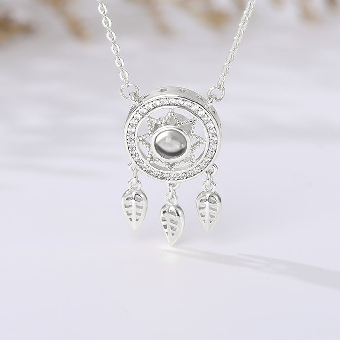 Jewelry WholesaleWholesale Dream Catcher Necklace One Hundred Language Projection Necklace JDC-NE-MJ015 Necklaces 萌葭 %variant_option1% %variant_option2% %variant_option3%  Factory Price JoyasDeChina Joyas De China