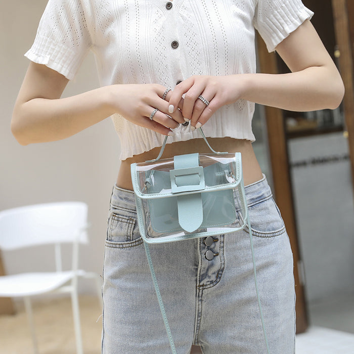 Wholesale PU Transparent Shoulder Bag JDC-SD-Linshan005