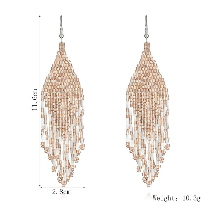 Jewelry WholesaleWholesale Statement Boho Tassel Earrings JDC-ES-YuanQ001 Earrings 圆沁 %variant_option1% %variant_option2% %variant_option3%  Factory Price JoyasDeChina Joyas De China