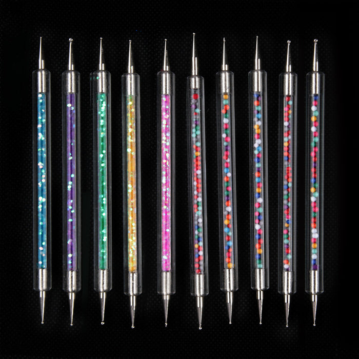 Wholesale Double Head Silicone Pen Nail Art Pen Spot Drill Pen 5pcs/Pack MOQ≥3 JDC-BP-YongX003