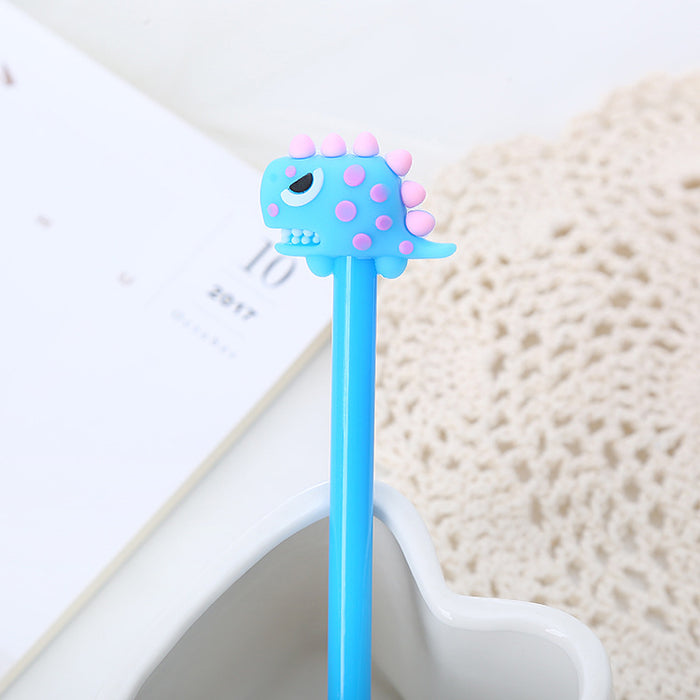 Wholesale Cartoon Tyrannosaurus Rex Plastic Silicone Tip Ballpoint Pen JDC-BP-Liuj002