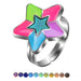 Jewelry WholesaleWholesale Luminous Heart Butterfly Thermochromic Alloy Ring JDC-RS-LanA001 Rings 蓝昂 %variant_option1% %variant_option2% %variant_option3%  Factory Price JoyasDeChina Joyas De China