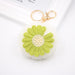 Jewelry WholesaleWholesale Alloy Faux Hair Avocado Daisy Hair Ball Pom Pom Keychain JDC-KC-Zuge040 Keychains 祖格 %variant_option1% %variant_option2% %variant_option3%  Factory Price JoyasDeChina Joyas De China