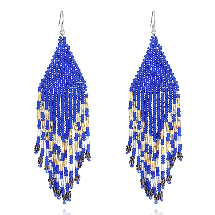 Wholesale Boho Beads Tassel Earrings JDC-ES-YuanQ007