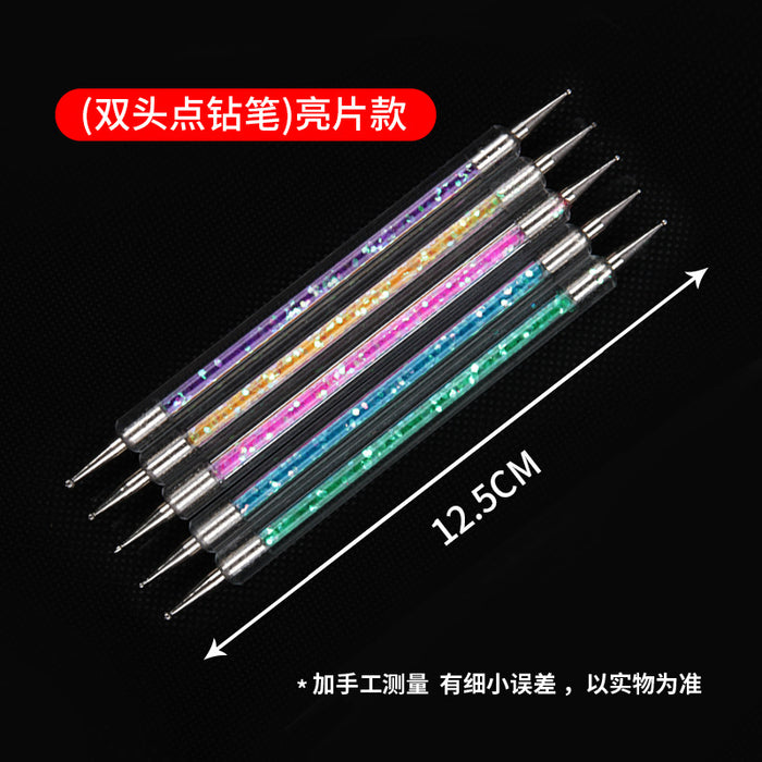 Wholesale Double Head Silicone Pen Nail Art Pen Spot Drill Pen 5pcs/Pack MOQ≥3 JDC-BP-YongX003