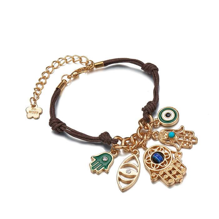 Wholesale Classic Fatima Bracelet Bohemian Ethnic Style MOQ≥2 JDC-BT-JuYao005