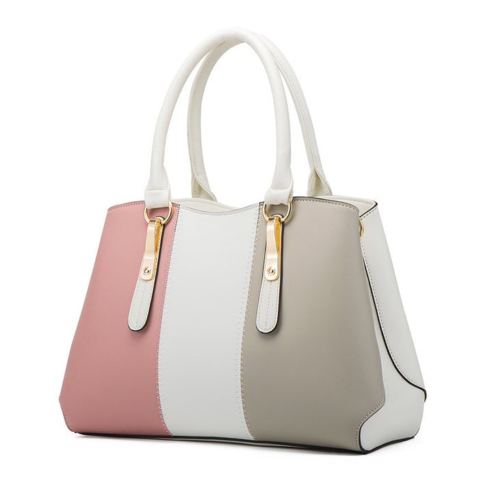 Wholesale Handbag PU Contrast Color Diagonal Cross Hand Small Bag 3 Piece Set JDC-HB-Anmo002