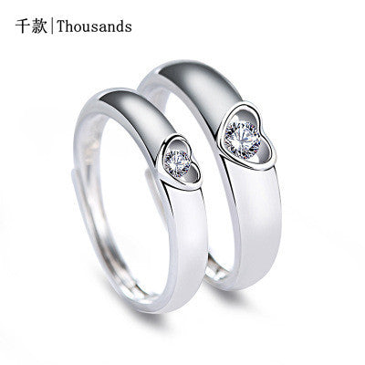 Jewelry WholesaleWholesale Zircon White Copper Couple Wedding Rings JDC-RS-QK001 Rings 千款 %variant_option1% %variant_option2% %variant_option3%  Factory Price JoyasDeChina Joyas De China