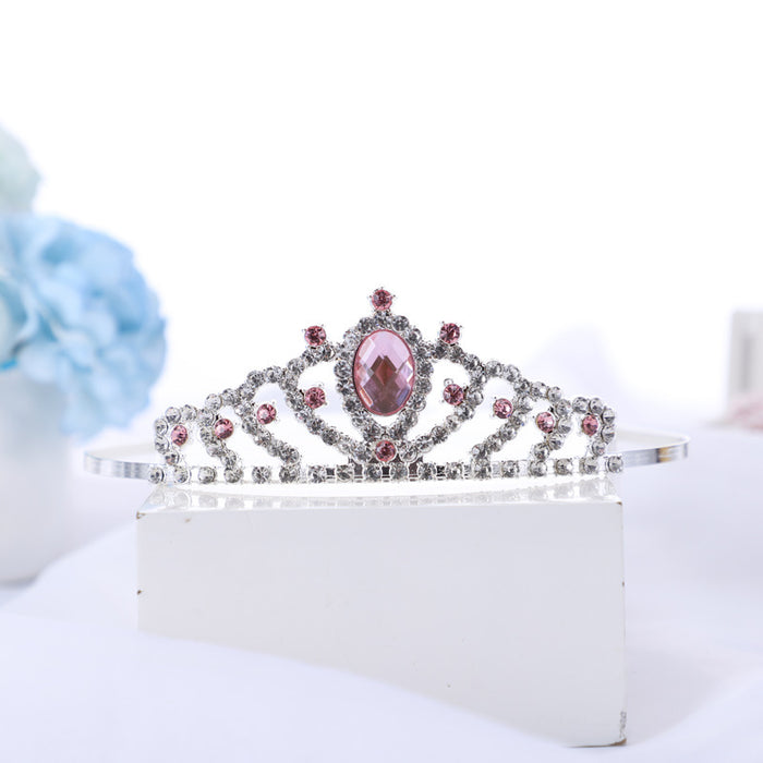 Jewelry WholesaleWholesale Children Crown White Crystal Alloy Headband JDC-HD-hongh004 Headband 宏宏 %variant_option1% %variant_option2% %variant_option3%  Factory Price JoyasDeChina Joyas De China