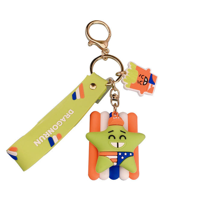 Jewelry WholesaleWholesale cute french fries doll student bag keychain JDC-KC-MSi009 Keychains 妙思 %variant_option1% %variant_option2% %variant_option3%  Factory Price JoyasDeChina Joyas De China