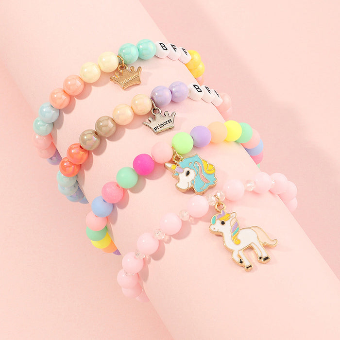 Jewelry WholesaleWholesale Kids Acrylic Colorful Beaded Jewelry JDC-BT-YueS003 Bracelet 悦珊 %variant_option1% %variant_option2% %variant_option3%  Factory Price JoyasDeChina Joyas De China