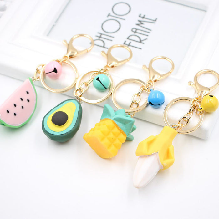 Jewelry WholesaleWholesale Fruit Resin Alloy Keychain JDC-KC-Zuge034 Keychains 祖格 %variant_option1% %variant_option2% %variant_option3%  Factory Price JoyasDeChina Joyas De China