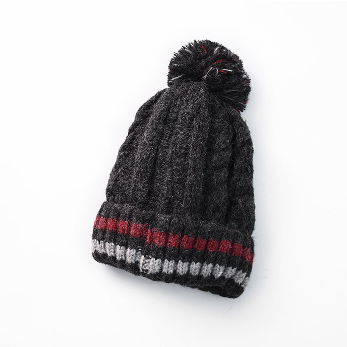 Wholesale Hat Wool Hemp Pattern Warm Outdoor Knitted Hat MOQ≥3 JDC-FH-XiangE001