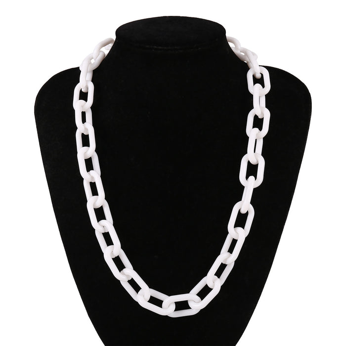 Wholesale Punk Hip Hop Clavicle Acrylic Necklace JDC-NE-GSXR067