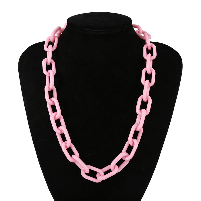 Wholesale Punk Hip Hop Clavicle Acrylic Necklace JDC-NE-GSXR067