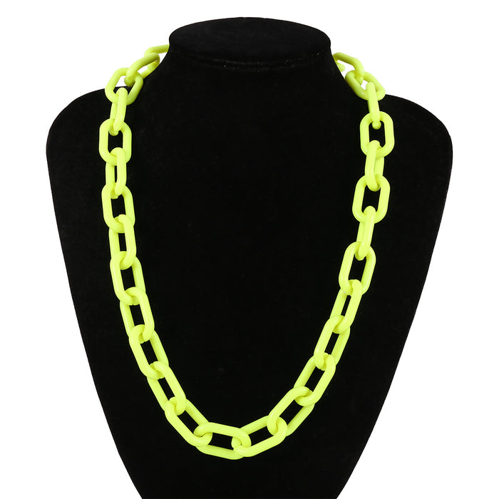 Wholesale Punk Hip Hop Clavicle Acrylic Necklace JDC-NE-GSXR067