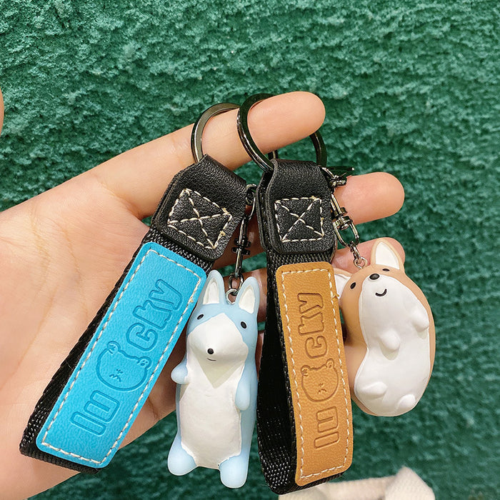 Wholesale Keychains For Backpacks New Cute Variety Corgi Keychain Pendant MOQ≥2 JDC-KC-MSi022