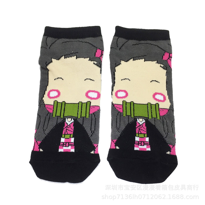 Jewelry WholesaleWholesale cartoon around male and female student socks  MOQ≥3 JDC-SK-MMan001 Sock 漫漫 %variant_option1% %variant_option2% %variant_option3%  Factory Price JoyasDeChina Joyas De China