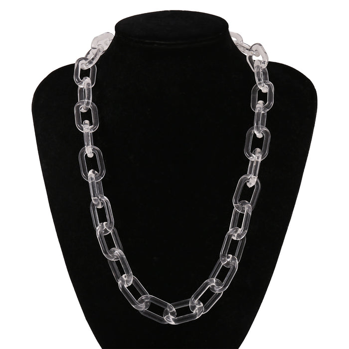 Wholesale Punk Hip Hop Clavicle Acrylic Necklace JDC-NE-GSXR067