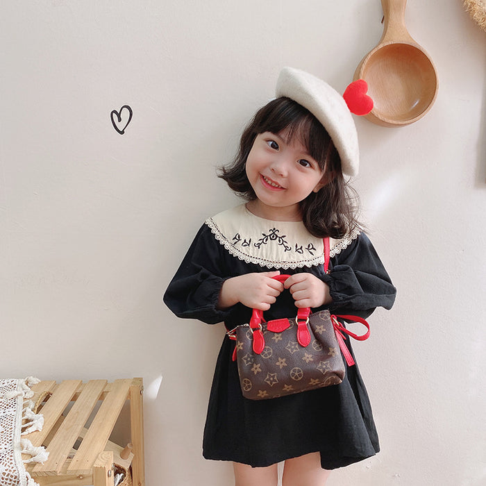 Wholesale autumn and winter printed children handbag cute shoulder bag (F) JDC-SD-Shuocheng003