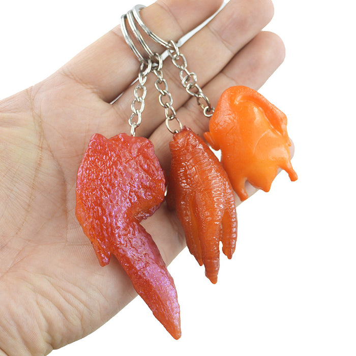 Wholesale Creative Simulation Food Keychain PVC JDC-KC-LeO004