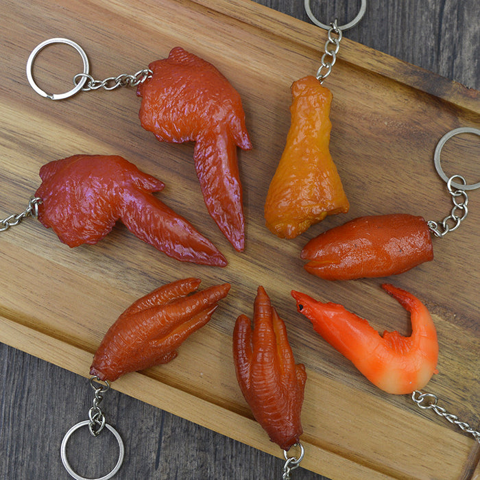 Wholesale Creative Simulation Food Keychain PVC JDC-KC-LeO004