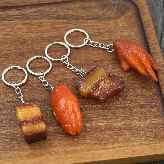 Wholesale Creative Simulation Food Keychain PVC JDC-KC-LeO004