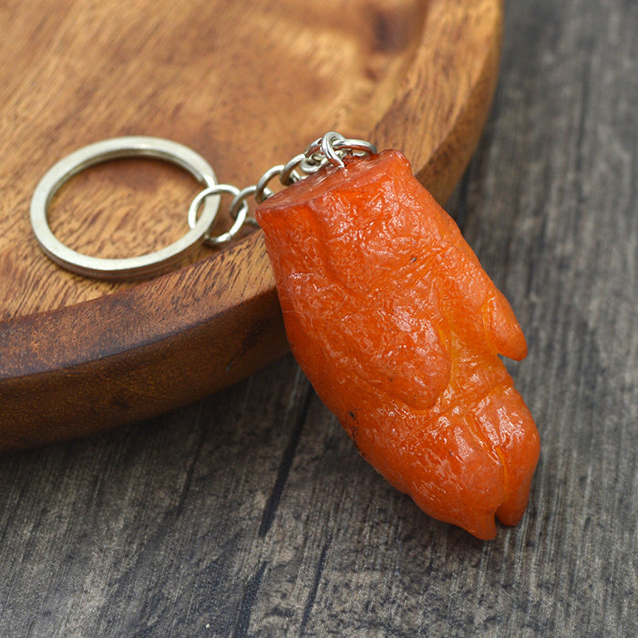 Wholesale Creative Simulation Food Keychain PVC JDC-KC-LeO004