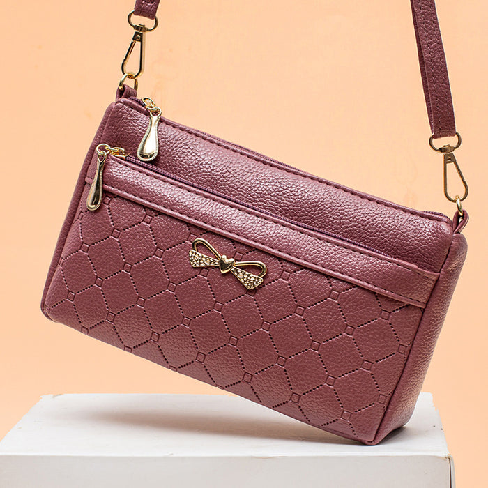 Wholesale Shoulder Bag PU Bow Small Square Bag Diagonal JDC-SD-Meiw004