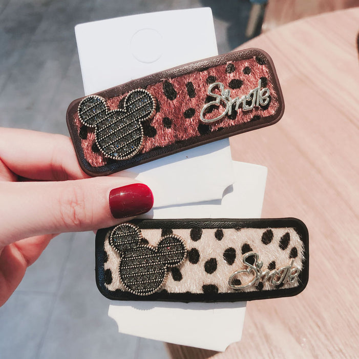 Jewelry WholesaleWholesale Leopard Print Bear Alloy Hair Clip （F）JDC-HC-GSXP008 Hair Clips 宏鑫 %variant_option1% %variant_option2% %variant_option3%  Factory Price JoyasDeChina Joyas De China