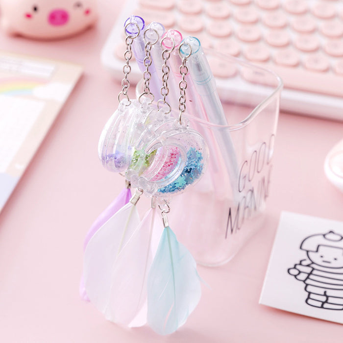 Wholesale Ballpoint Pen Plastic Pendant Sequin Moon JDC-BP-XuF009