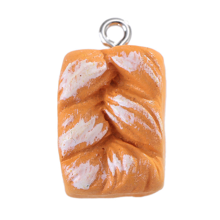 Wholesale Resin Simulation Baking Cake Bread DIY Handmade Ornaments 10 pcs JDC-DIY-Jingy002