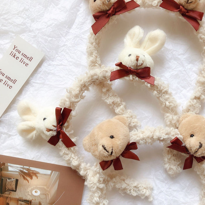 Wholesale headband cloth cartoon bunny ears bear JDC-HD-CMSP005