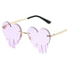 Jewelry WholesaleWholesale love tears metal frameless sunglasses JDC-SG-HongR002 Sunglasses 鸿瑞 %variant_option1% %variant_option2% %variant_option3%  Factory Price JoyasDeChina Joyas De China