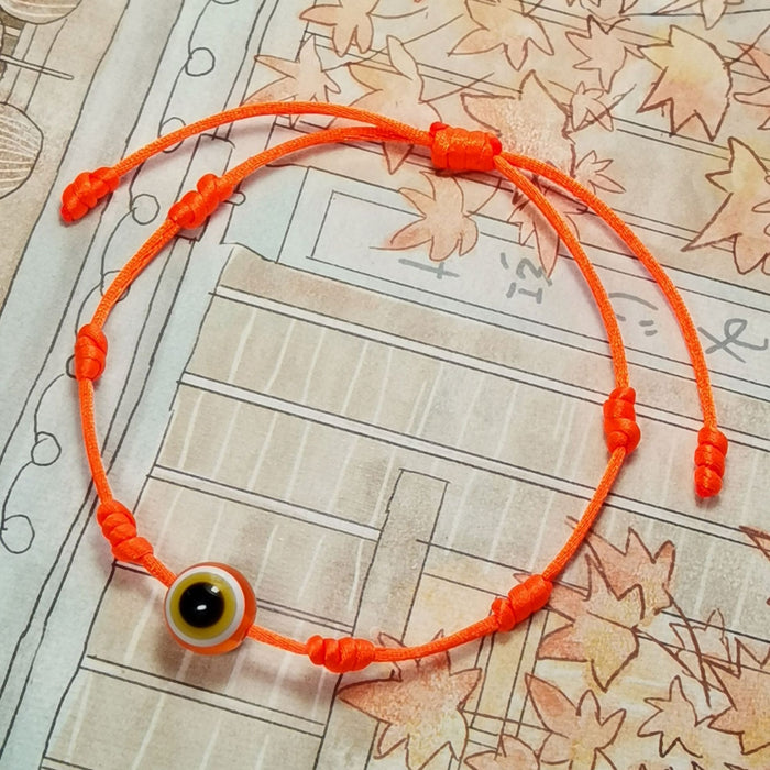 Wholesale Jewelry Woven Turkey Blue Eyes Red String Eye Bracelet Bracelet MOQ≥2 JDC-BT-HaoL010