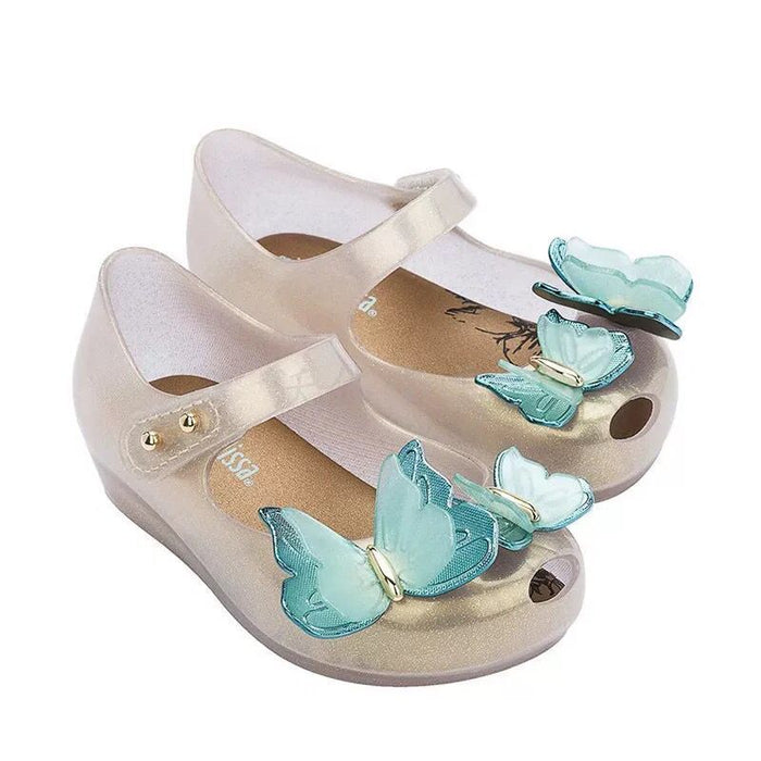 Wholesale Jelly Butterfly Kids Shoes Girls Fish Mouth Baby Sandals JDC-SD-NXQ001