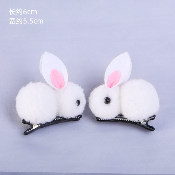 Wholesale Plush Hair Clips Rabbit Children JDC-HC-ZanNiang004