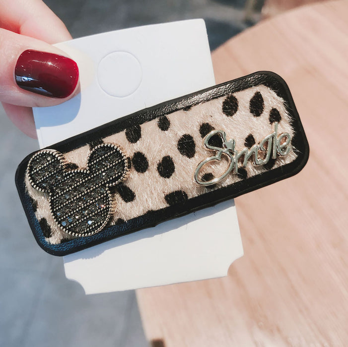 Jewelry WholesaleWholesale Leopard Print Bear Alloy Hair Clip （F）JDC-HC-GSXP008 Hair Clips 宏鑫 %variant_option1% %variant_option2% %variant_option3%  Factory Price JoyasDeChina Joyas De China