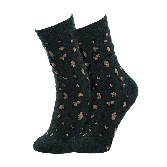 Wholesale Sock Cotton Sweat Absorb Thickening Leopard Print Winter Warm MOQ≥3 JDC-SK-XinH020