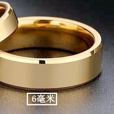 Wholesale Rings Stainless Steel 18K Gold Glossy Couple JDC-RS-DingC026