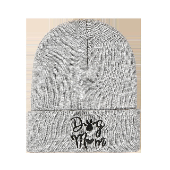 Wholesale Hat Wool Winter Outdoor Embroidery Letter Warm Knitted Hat MOQ≥2 JDC-FH-TangQ004